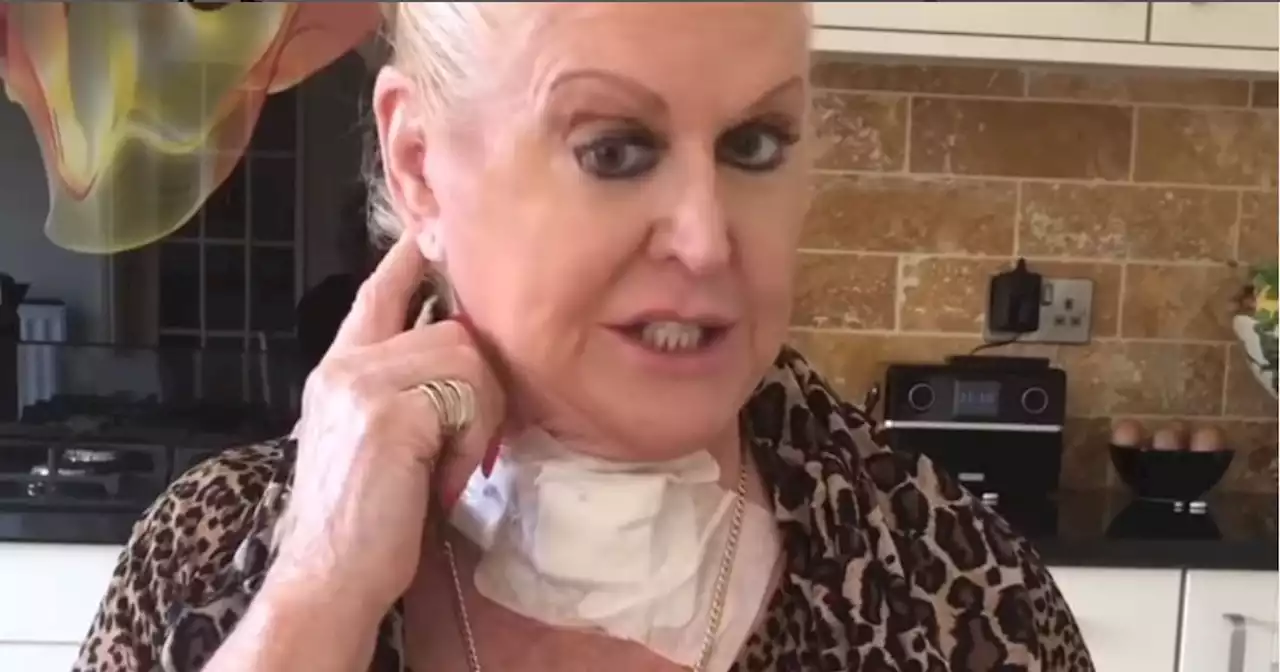 Kim Woodburn says doctors 'cut hole in throat' in update after hospital trip