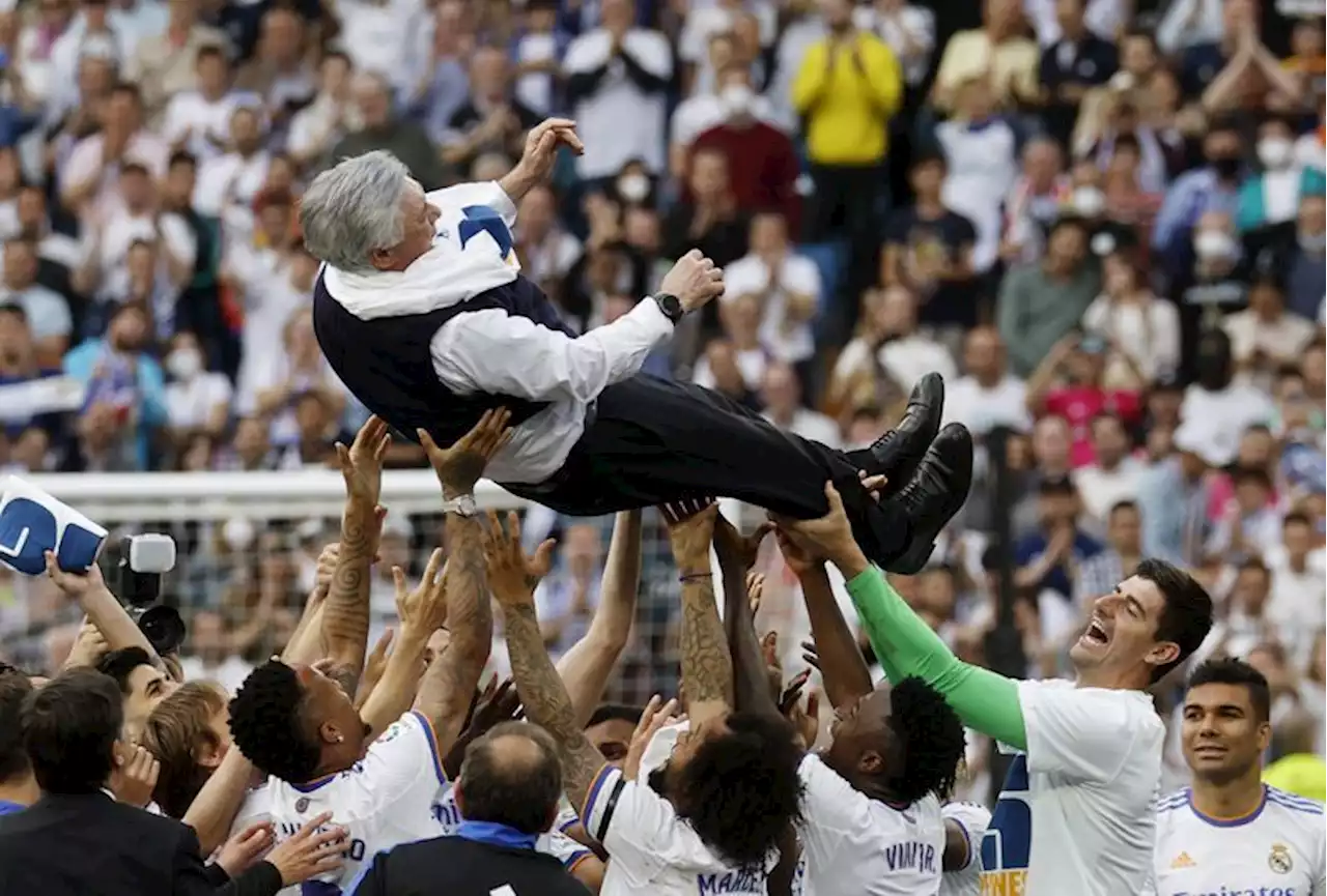 Soccer-Ancelotti becomes first manager to claim titles in Europe's top five leagues