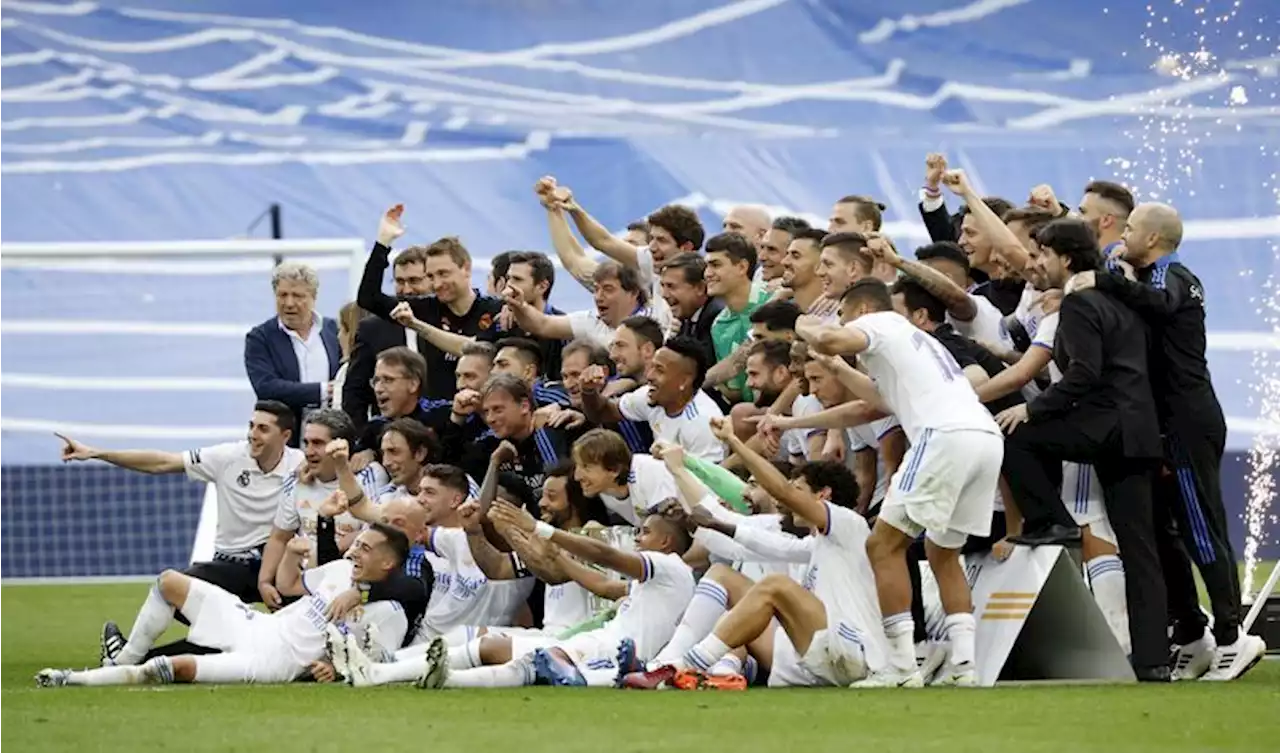 Soccer-Real Madrid win record-extending 35th LaLiga title