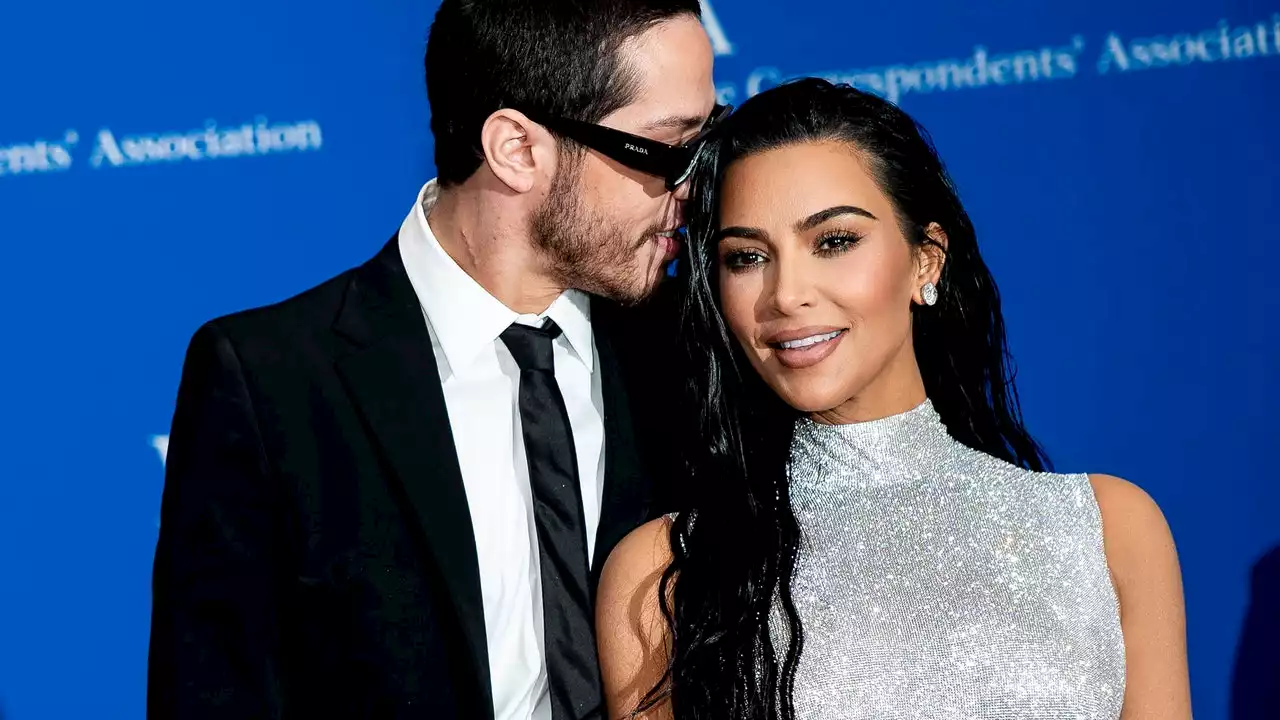 Kim Kardashian and Pete Davidson's Red Carpet Debut Featured Sneakers and Sparkle