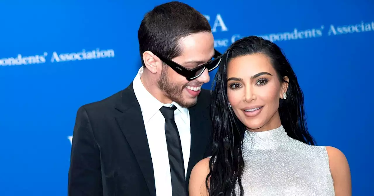 Kim Kardashian and Pete Davidson sparkle in 1st red carpet appearance together