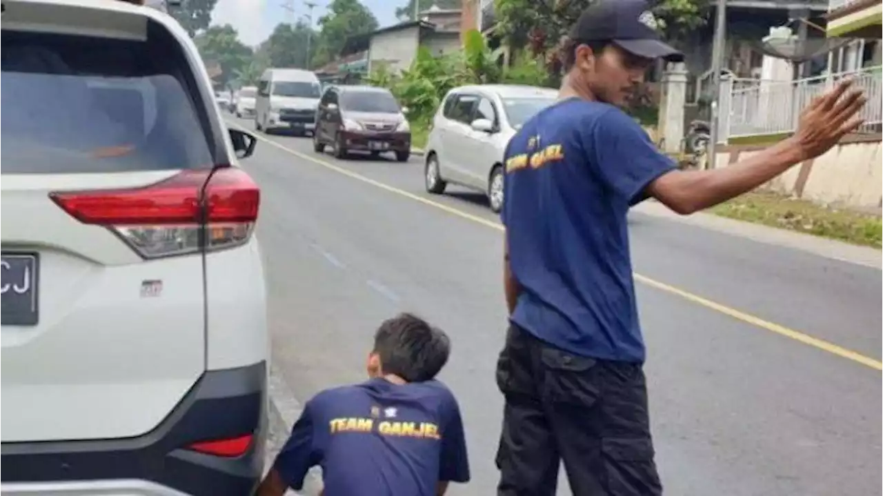 Polres Garut Bentuk Tim Ganjal Ban Bantu Pemudik saat di Tanjakan