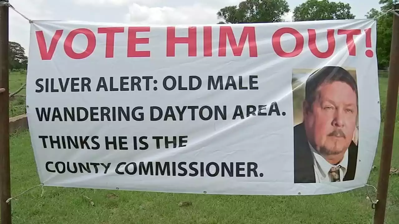 Long simmering feud leads to prank sign in the center of Liberty County Commissioners race