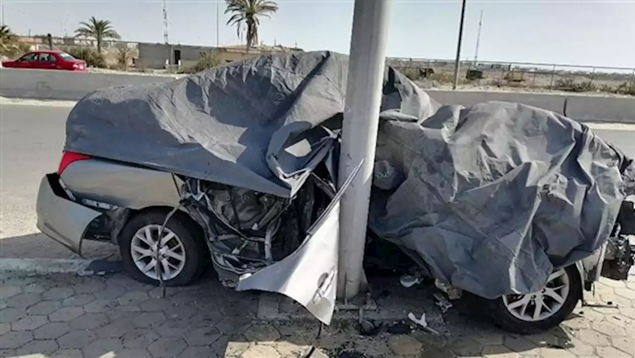 وفاة الفتاة الثانية في حادث تصادم أمام مطار بورسعيد