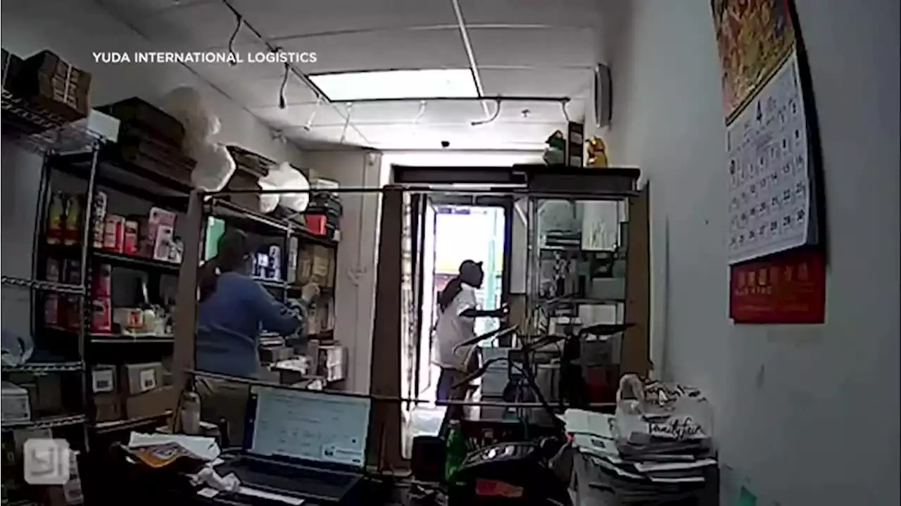 WATCH: Pregnant store owner scares off would-be thief with air horn