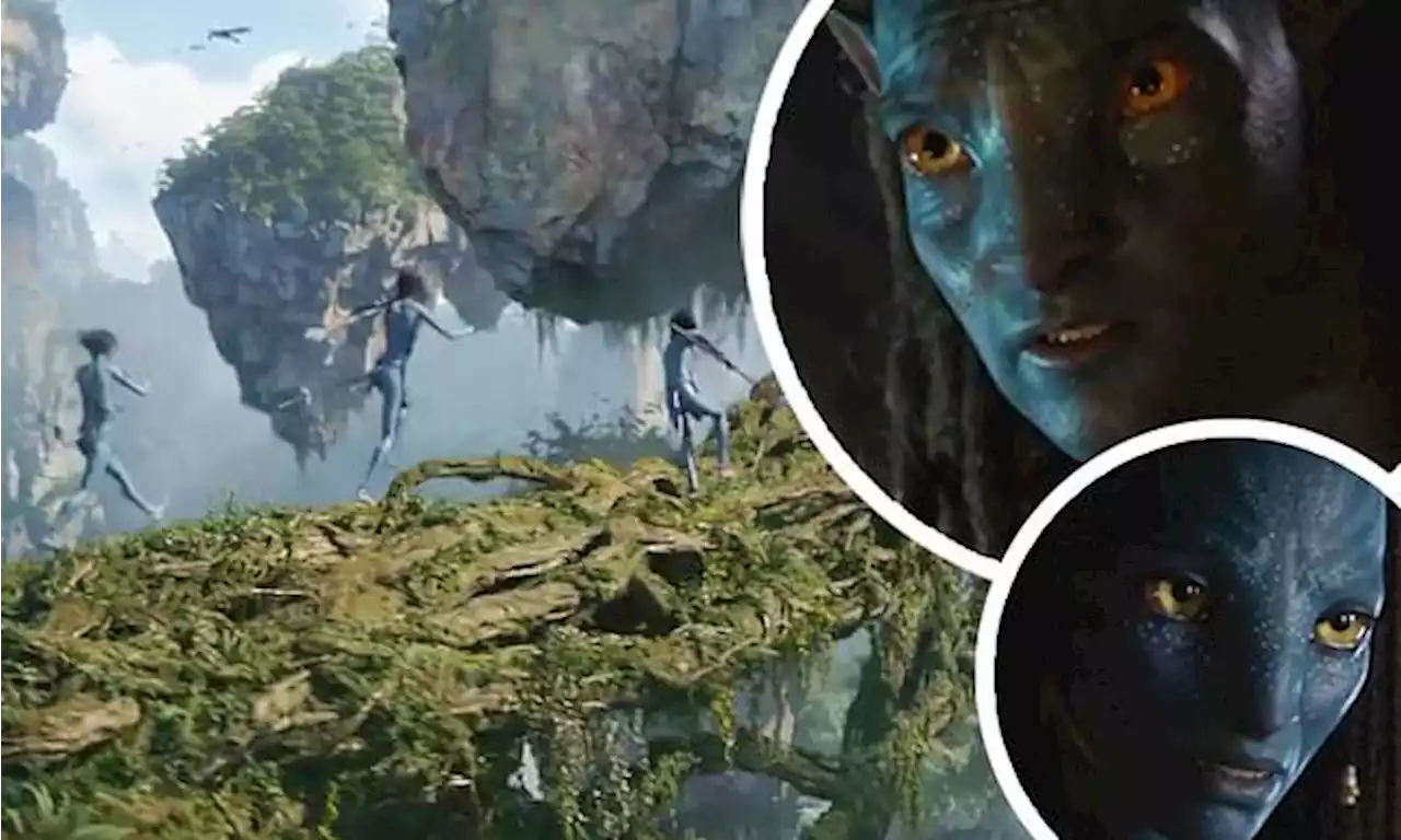 Zoe Saldana and Sam Worthington in Avatar: The Way of Water teaser