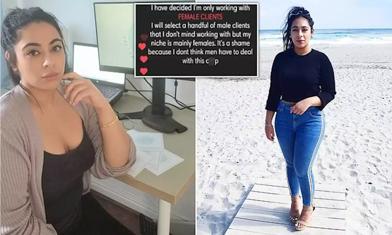 Woman BANS men as clients after being bombarded by creepy messages