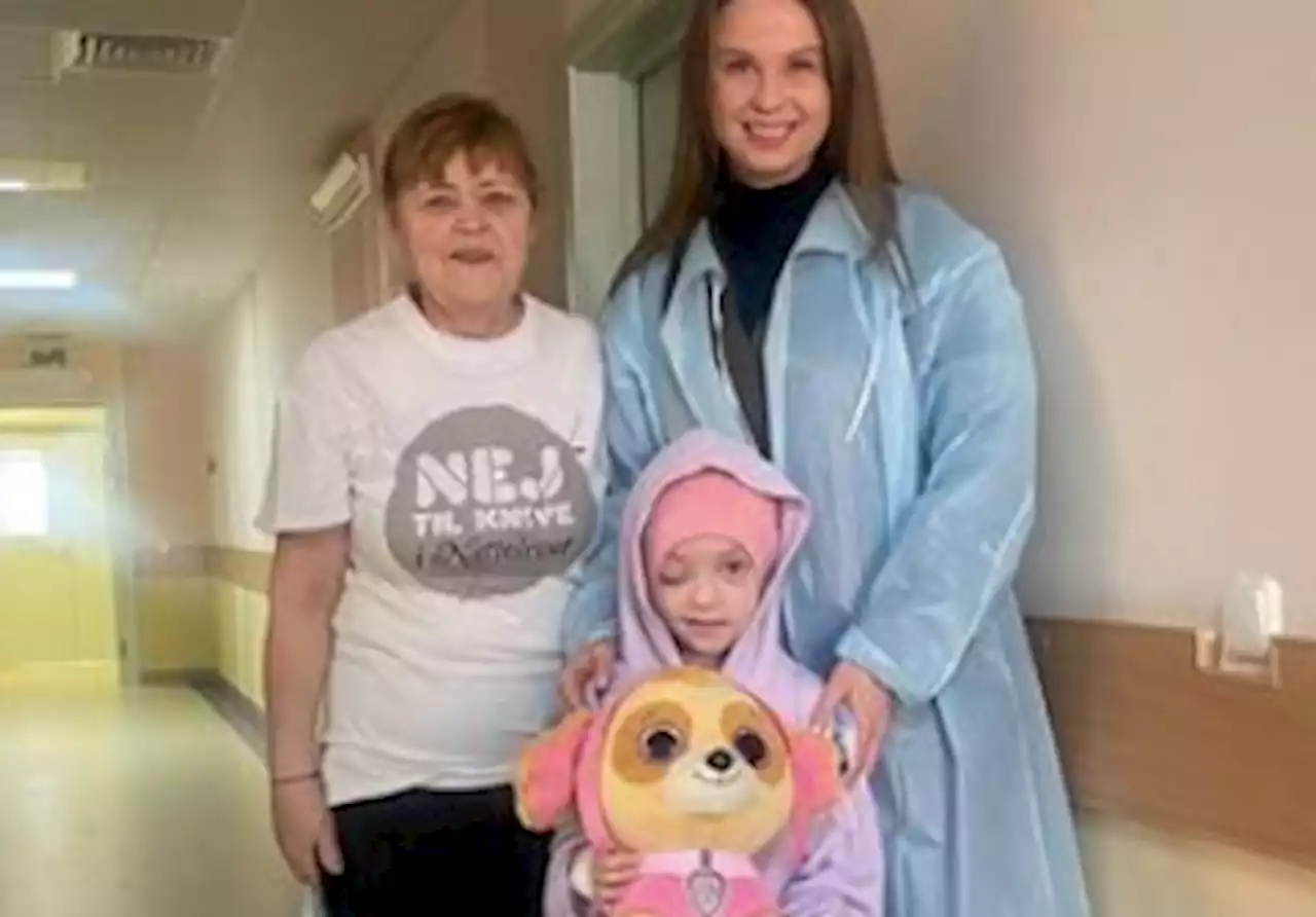 Girl, 5, whose family was killed by Russians blind after being shot in the head