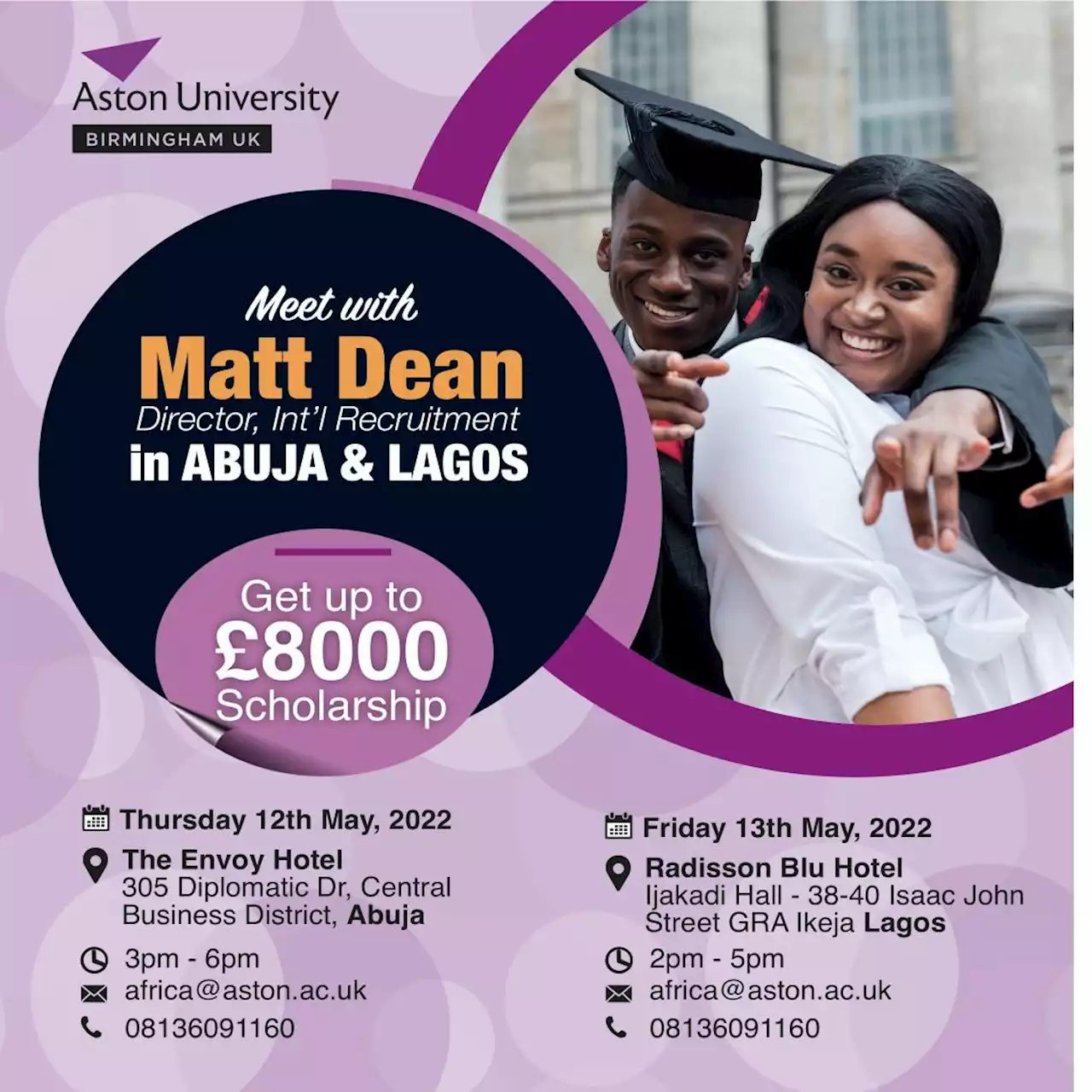 Meet with Matt Dean from Aston University in Lagos, Abuja