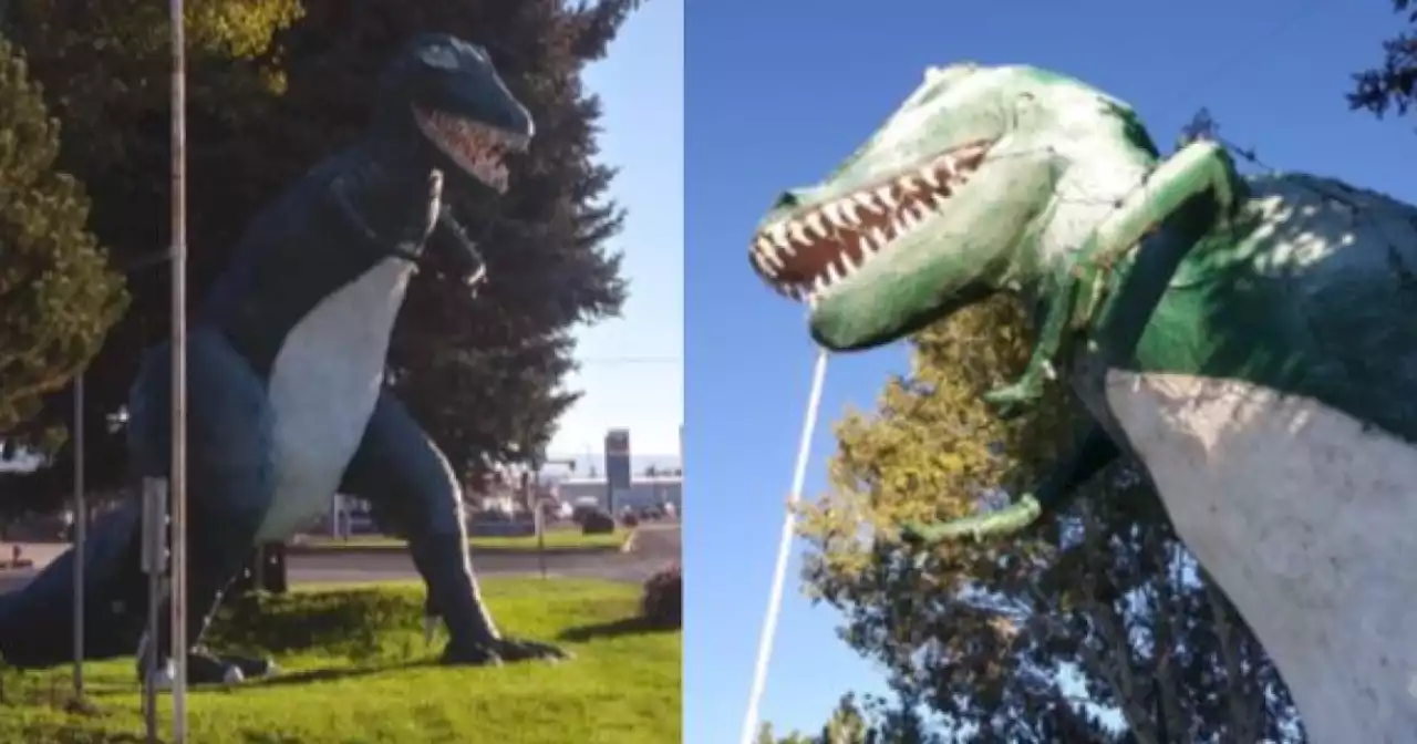 Vernal residents raising money to refurbish iconic dinosaur statue