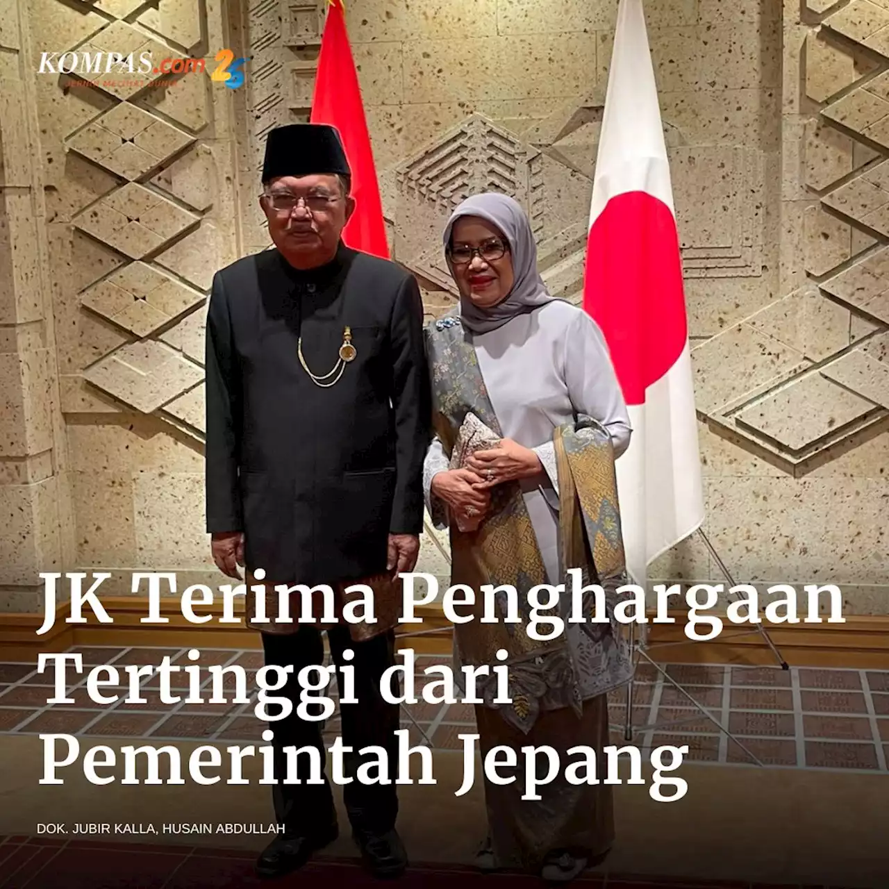 JK Terima Penghargaan Tertinggi dari Pemerintah Jepang, Diserahkan Langsung oleh Kaisar Naruhito