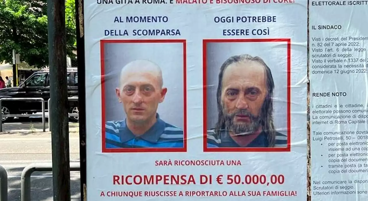 Daniele Potenzoni, la maxi ricompensa per chi lo riporterà dalla sua famiglia a Roma