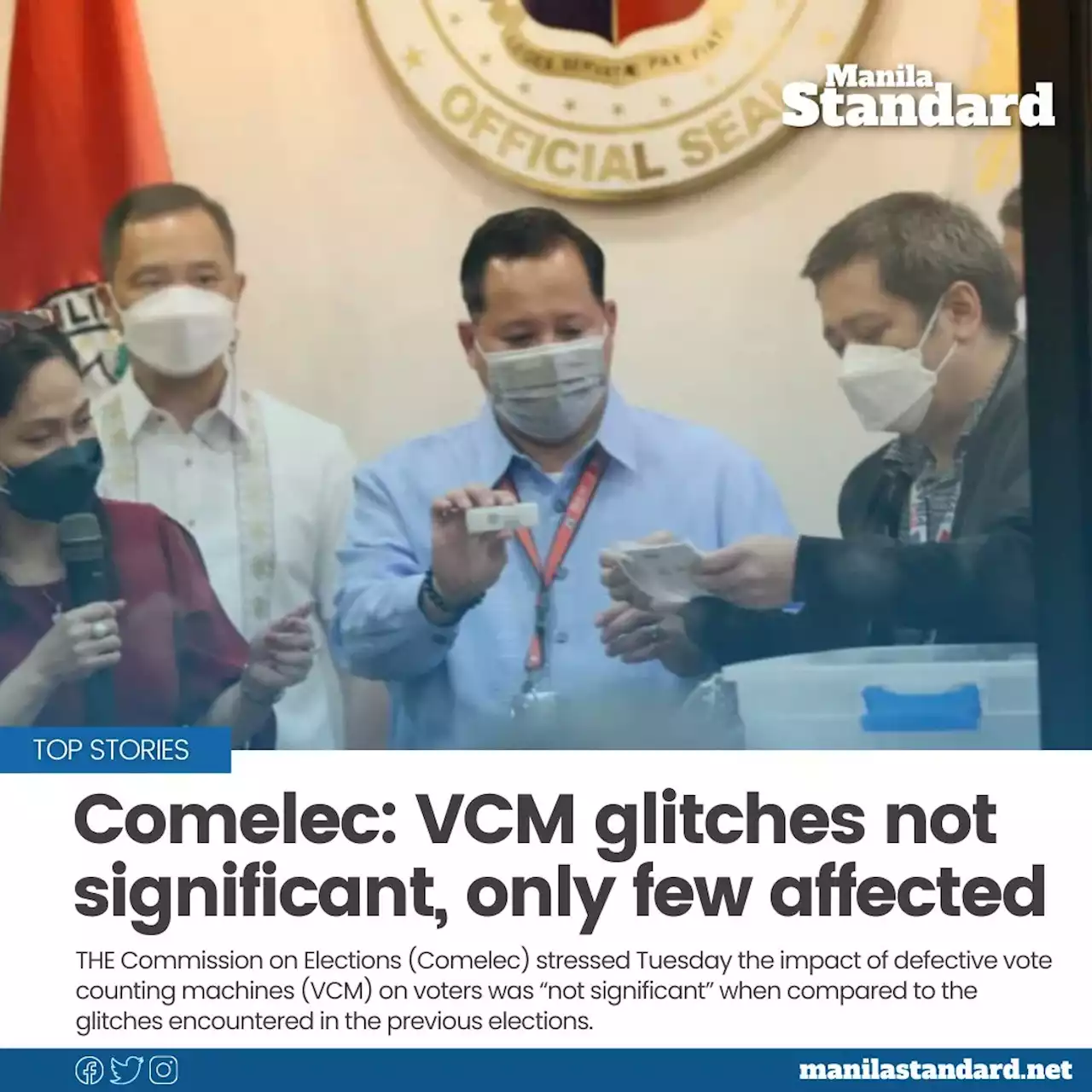Comelec: VCM glitches not significant, only few affected