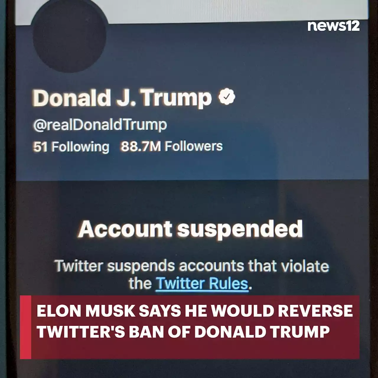 Elon Musk says he would reverse Twitter's ban of Donald Trump