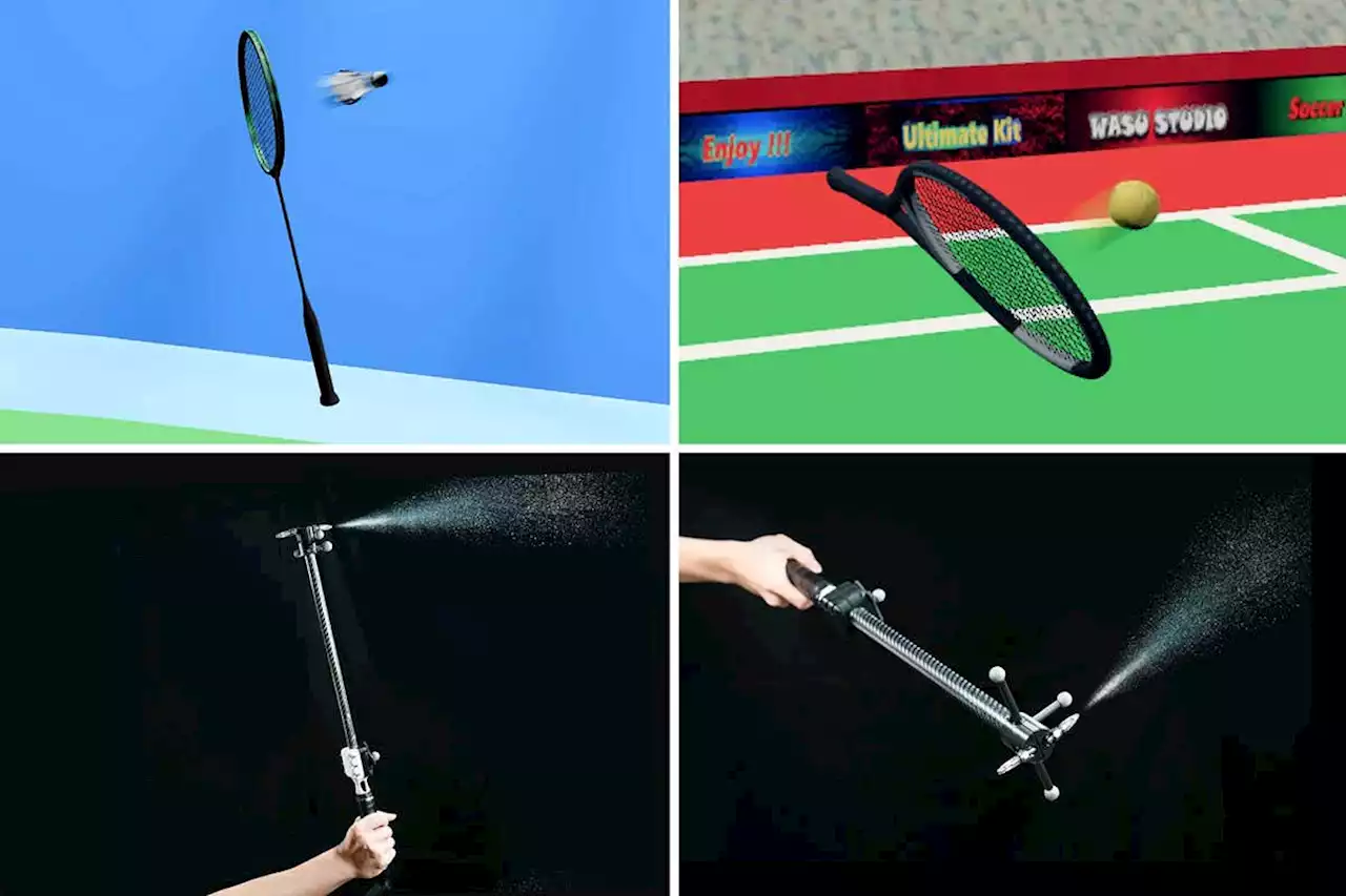 Virtual tennis racket uses air jet to recreate feel of hitting a ball