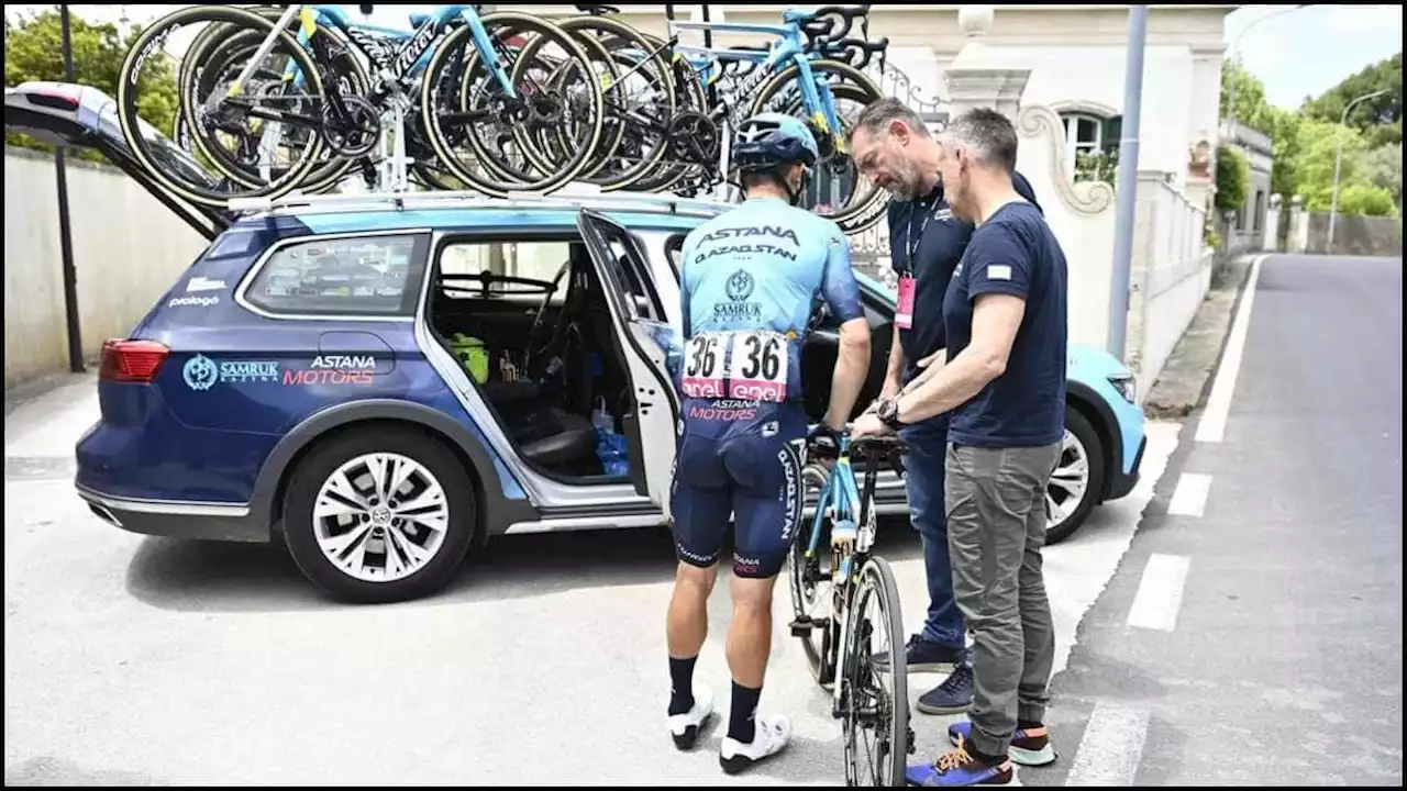 Malas noticias: Miguel Ángel ‘Superman’ López se bajó de la bicicleta en el Giro de Italia