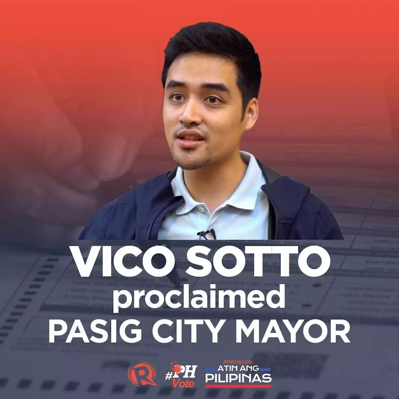 Vico Sotto reelected Pasig City mayor