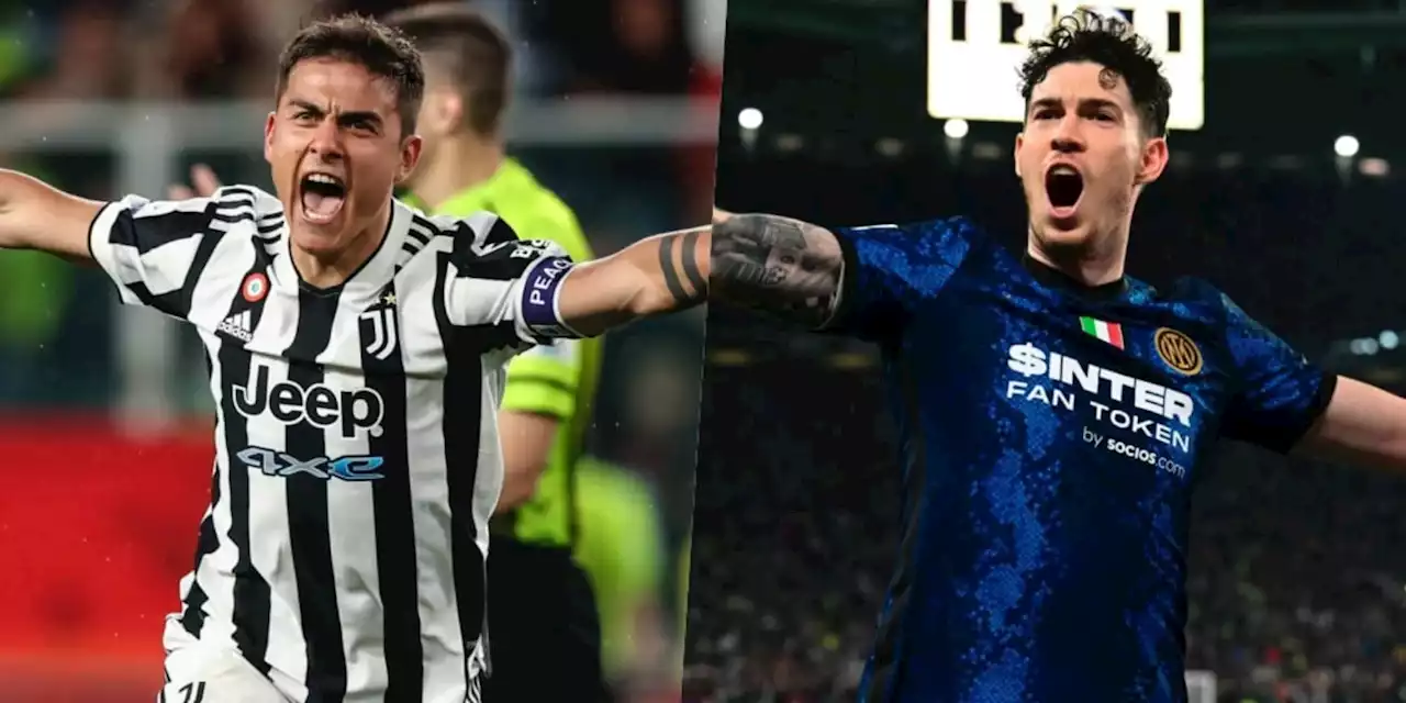 Juve, c'è Dybala. Inter, Bastoni prova