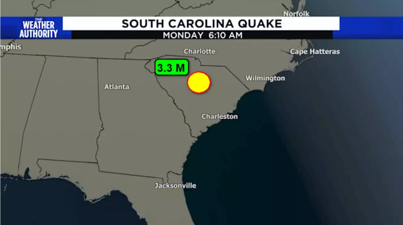 Earthquake hits Columbia, South Carolina. But in Florida?