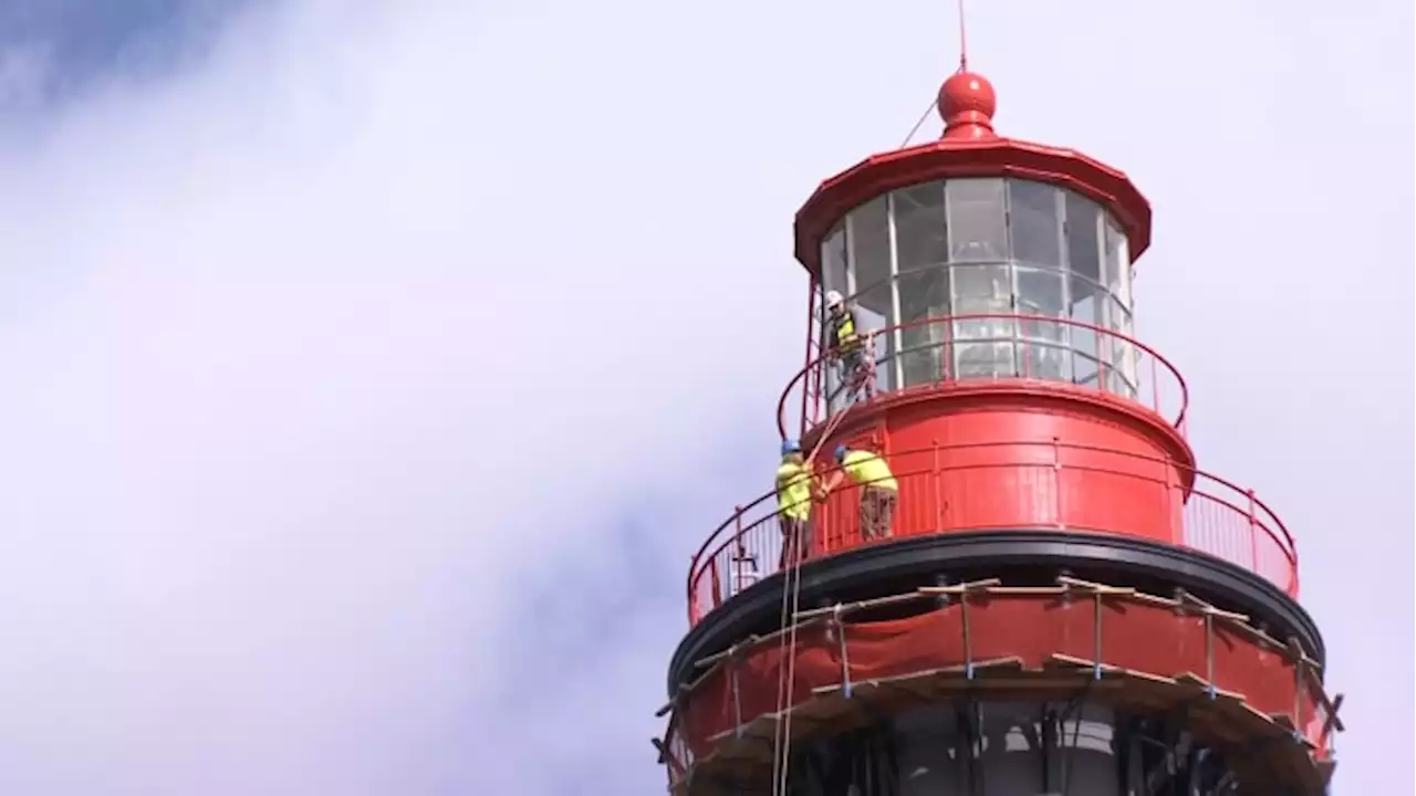 Iconic St. Augustine Lighthouse tower undergoing facelift