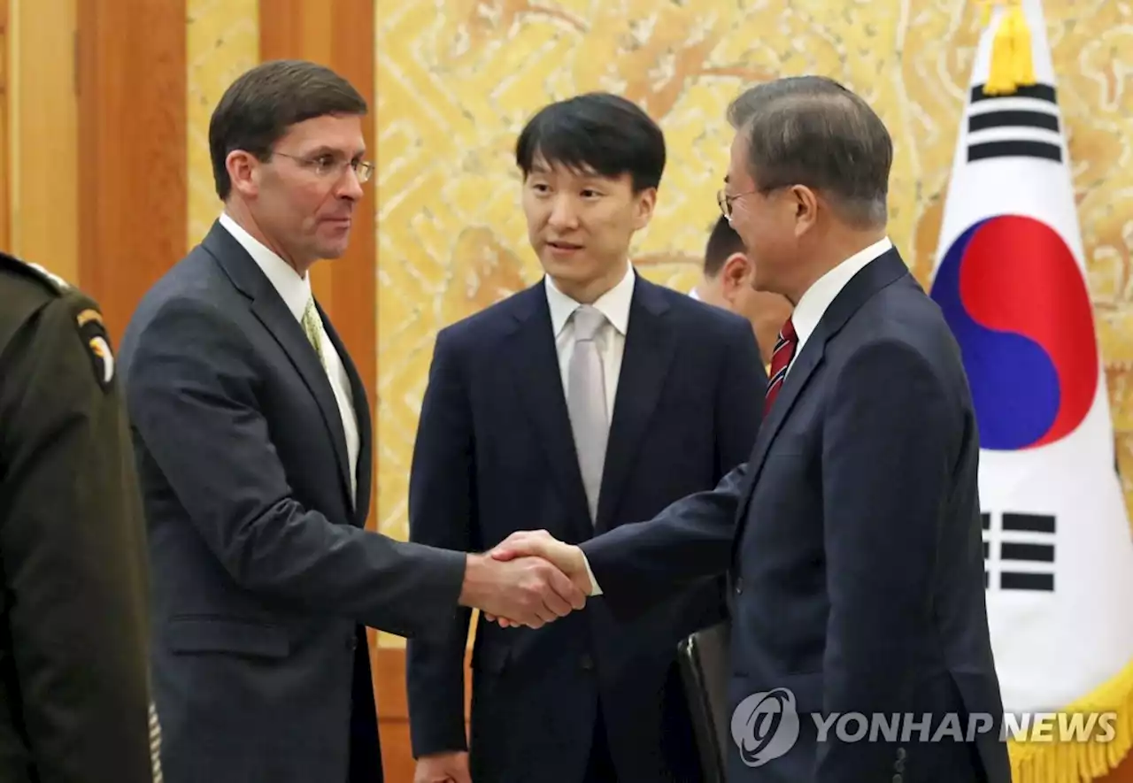 에스퍼 전 美국방 '한국이 중국의 궤도로 끌려가는 상황 우려' | 연합뉴스