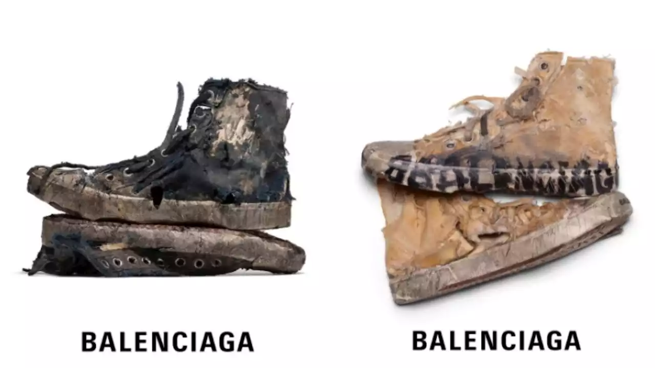 Balenciaga vende zapatos rotos por más de 7 millones de pesos