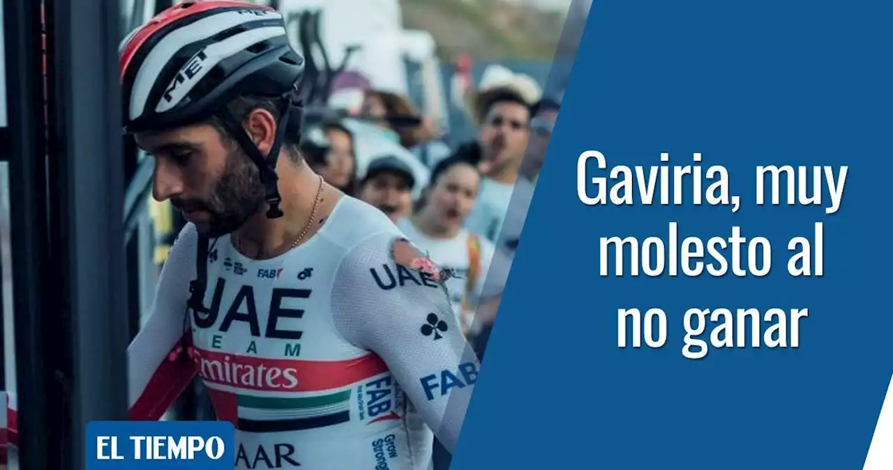 Fernando Gaviria explota: en video, su furia tras no ganar la etapa 5