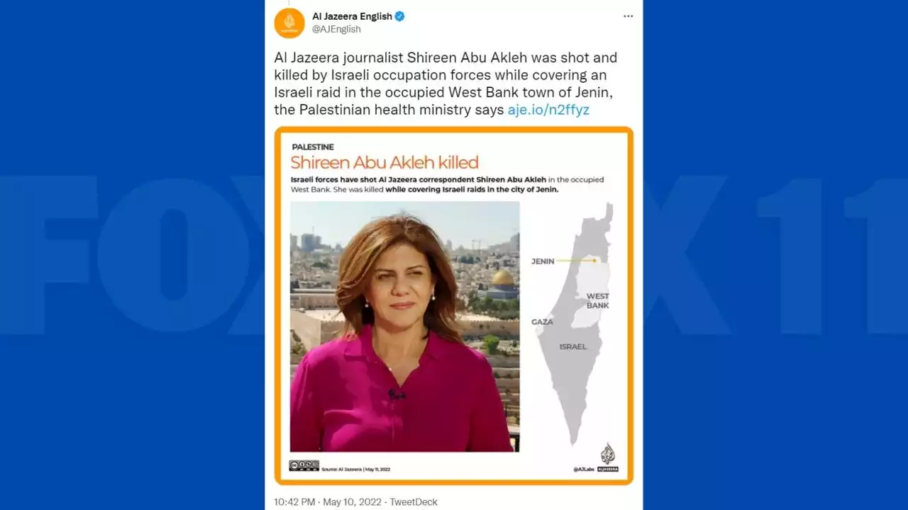 Al-Jazeera reporter killed during Israeli raid in West Bank