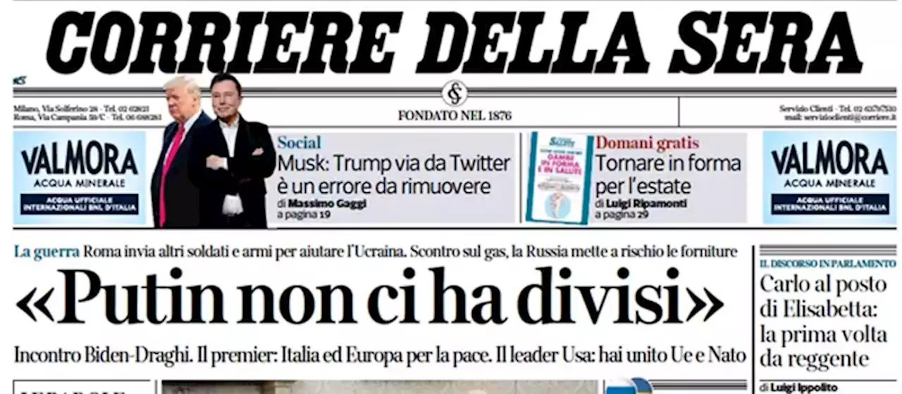 Le prime pagine di oggi - Il Post