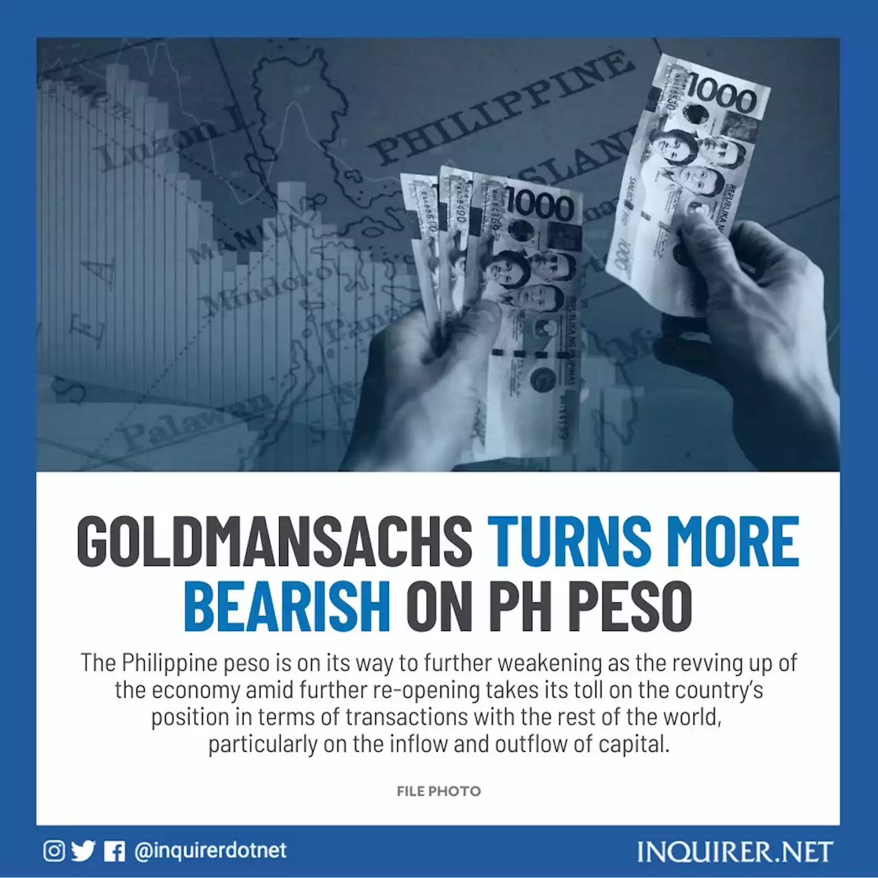 GoldmanSachs turns more bearish on PH peso