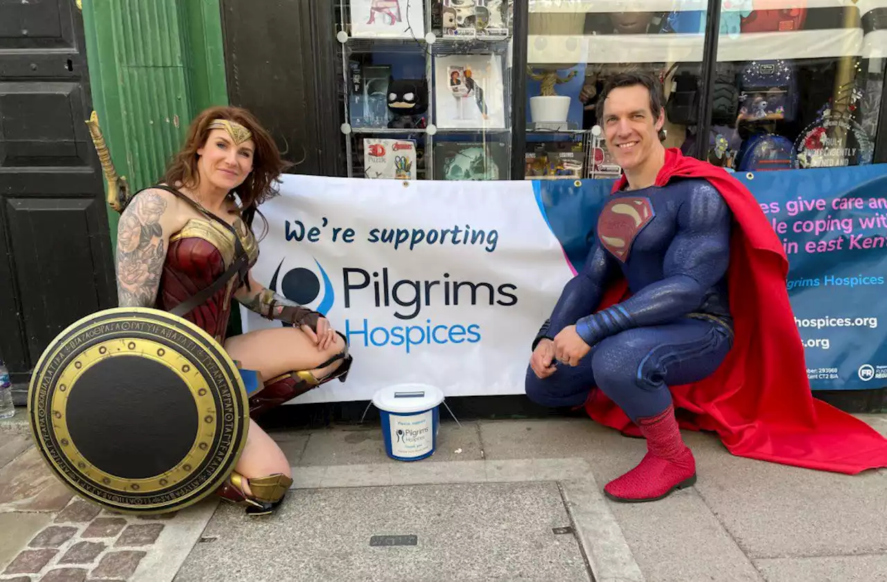 Folkestone superheroes raise thousands for hospice charity