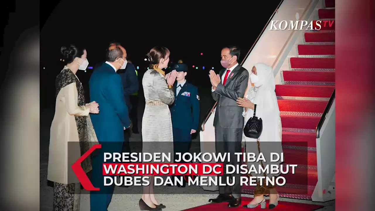 Video Presiden Jokowi Tiba di Pangkalan Militer Washington DC Amerika Serikat