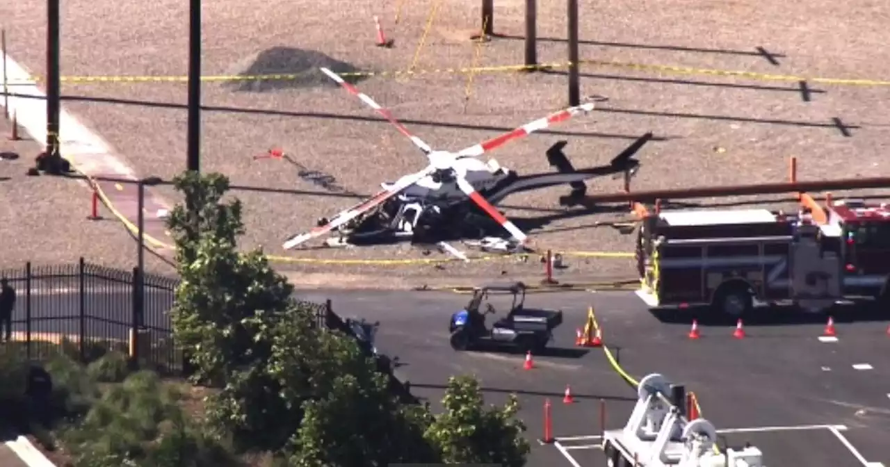 Helicopter crashes in Livermore; 2 people hurt