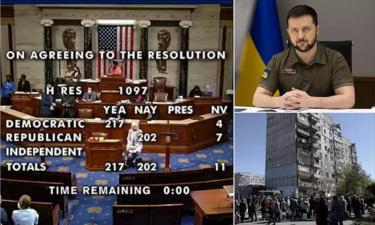 House passes additional $40 BILLION in aid for Ukraine