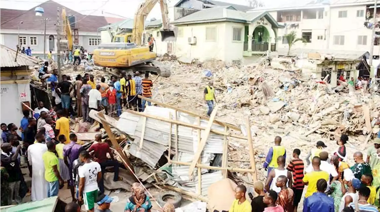 Lagos begins crackdown on distressed structures, demolishes three-storey building