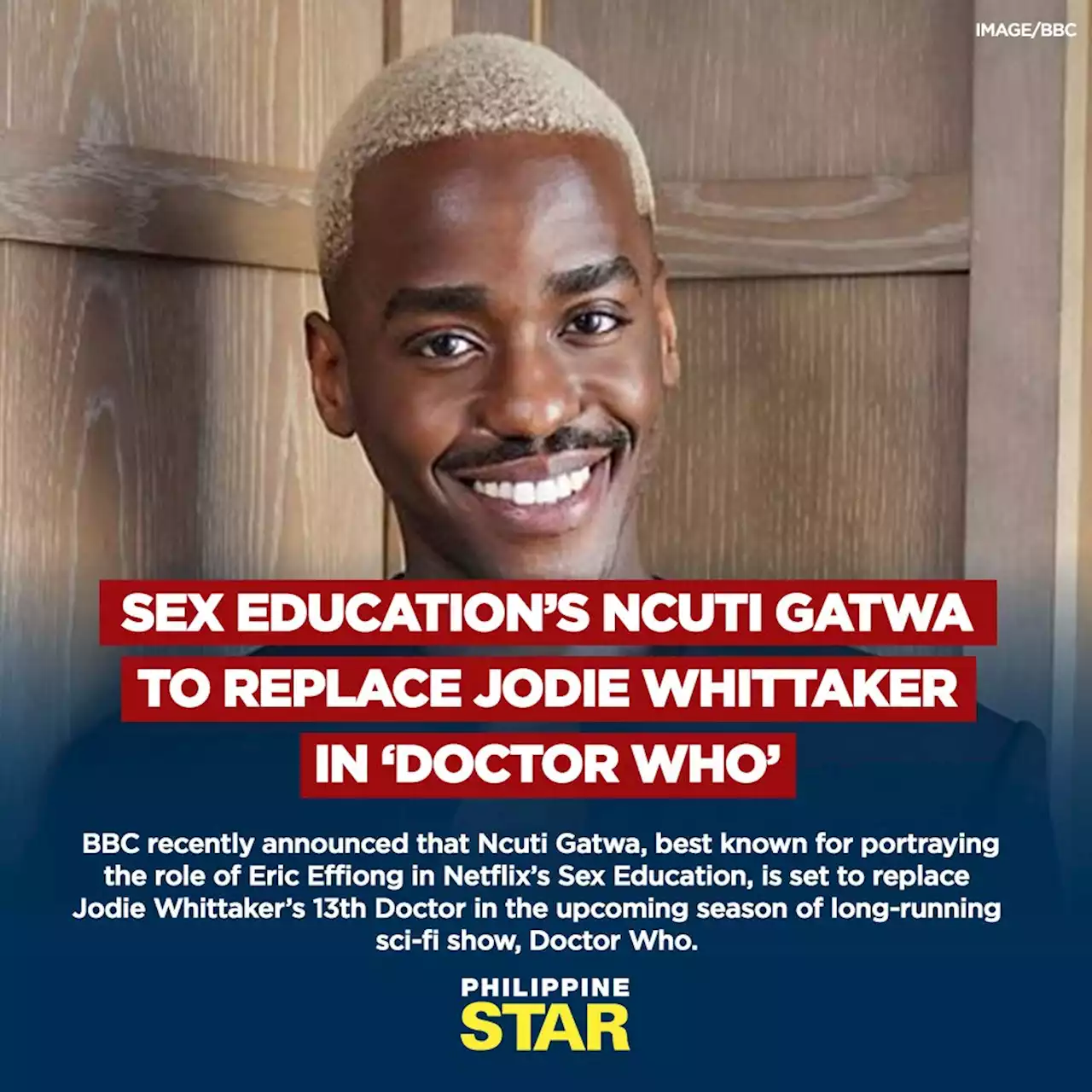 Sex Education’s Ncuti Gatwa to replace Jodie Whittaker in ‘Doctor Who’