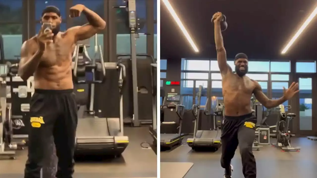 LeBron James Gets In 5 AM Shirtless Workout After Vacay, Message To Haters?!?