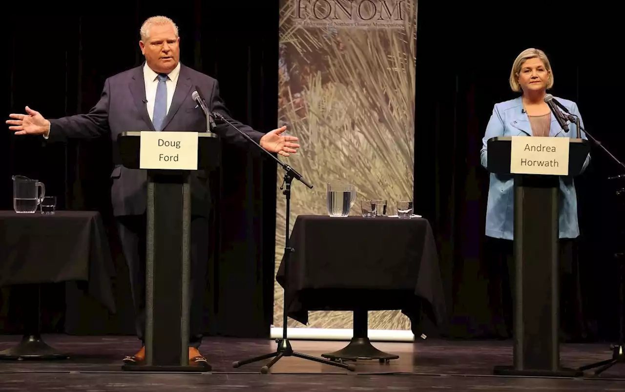 Rivals focus on Doug Ford’s COVID-19 response in first leaders’ debate of Ontario election campaign