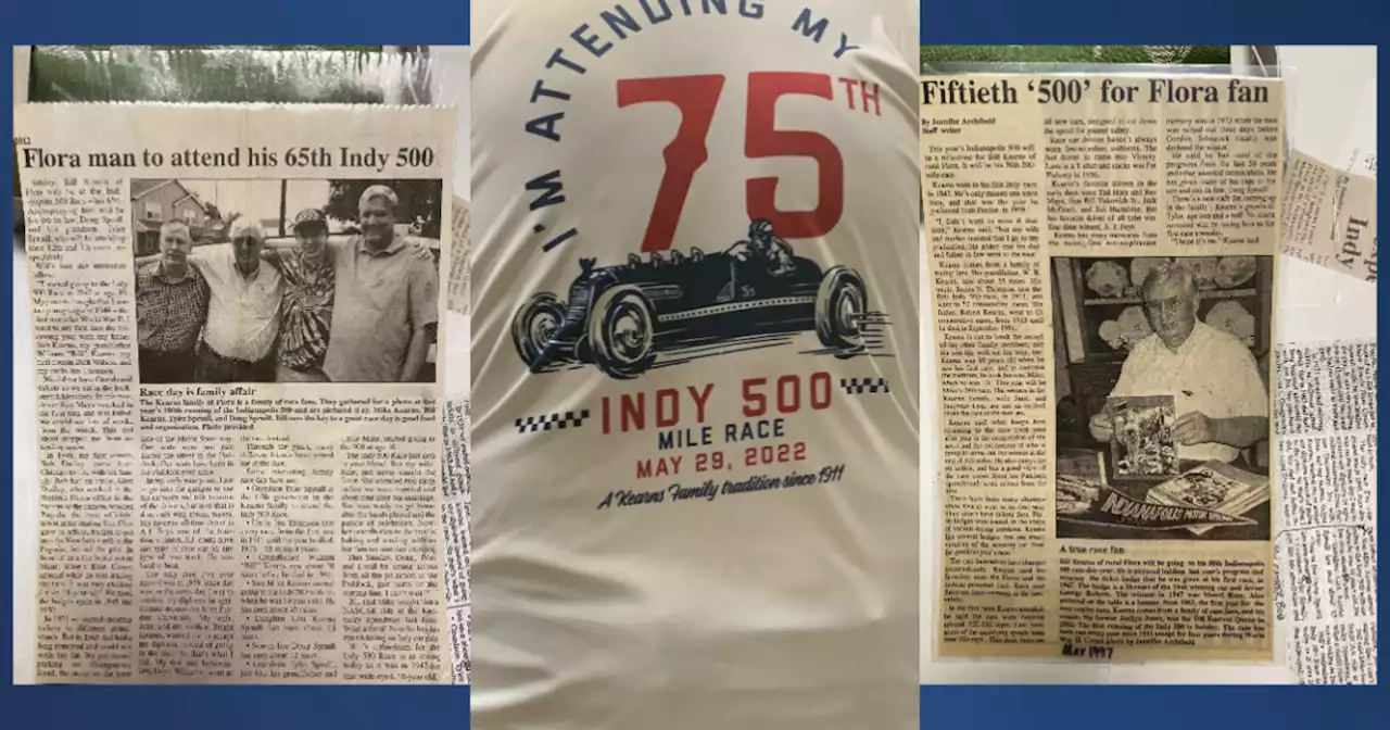 Flora man to attend his 75th Indy 500, family tradition since 1911