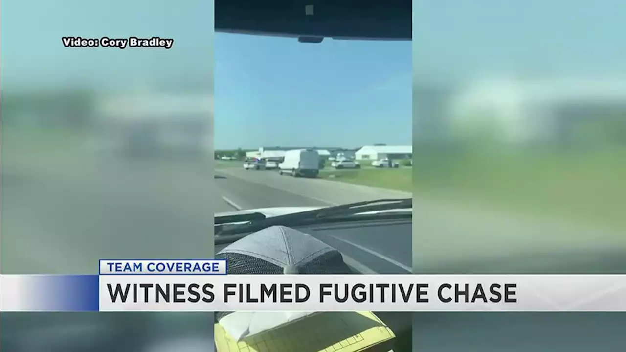 Witness shares footage from Alabama fugitive police chase