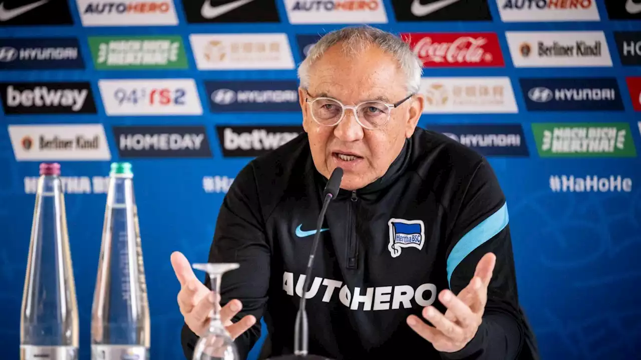 „Immer nervös“: Hertha-Trainer Magath vor dem BVB-Spiel