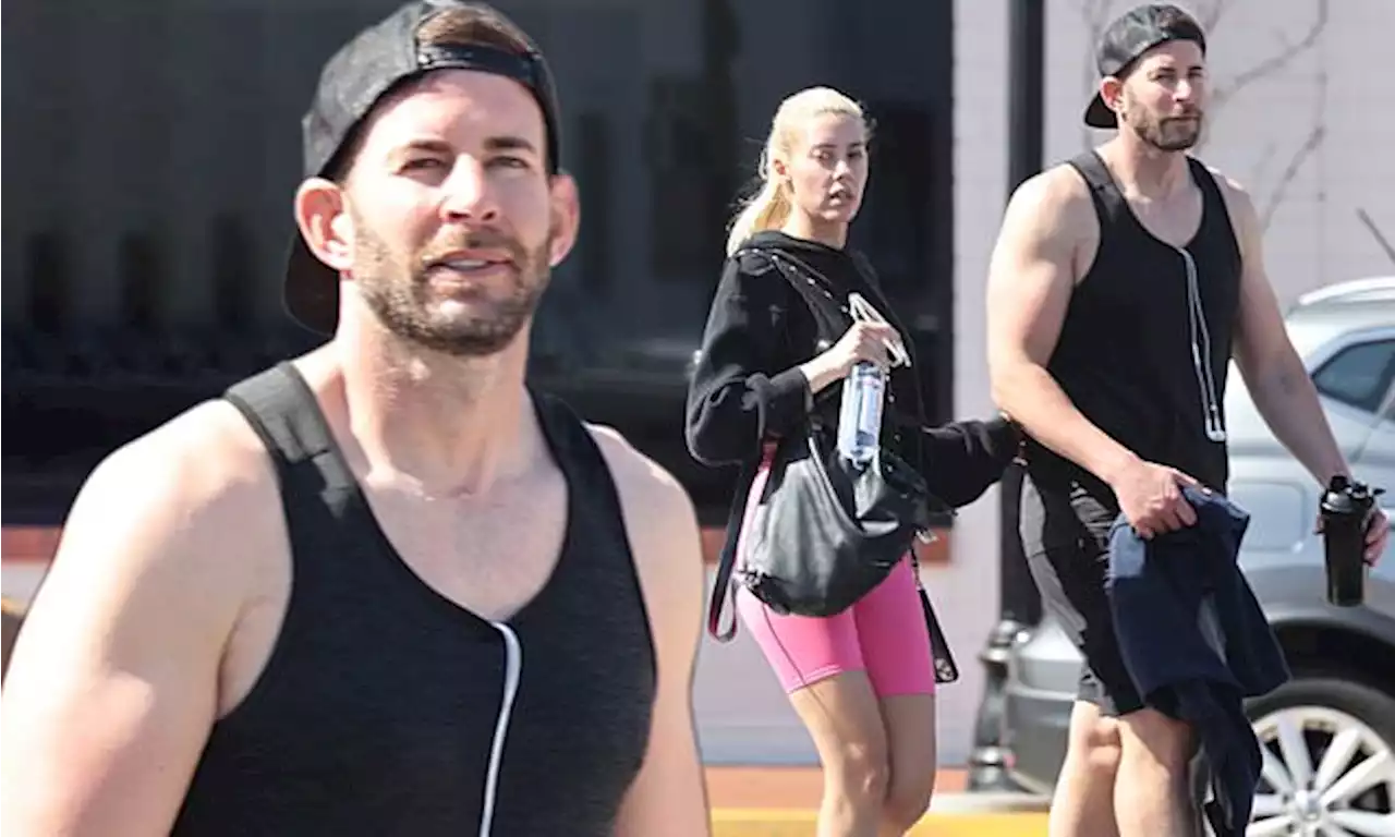 Tarek El Moussa and Heather Rae Young get in an early sweat session