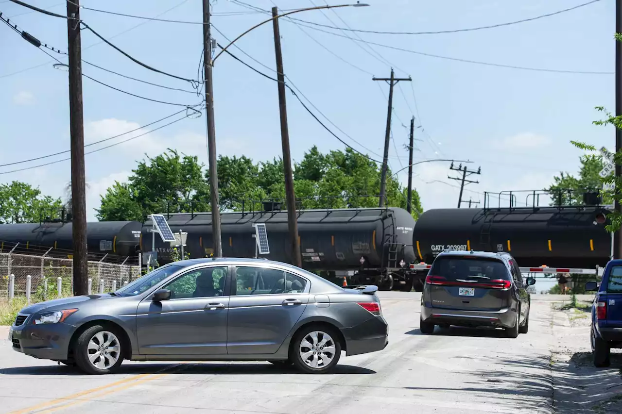 Fed up with stalled trains, East End drivers are tracking the delays themselves. Now, the city is too