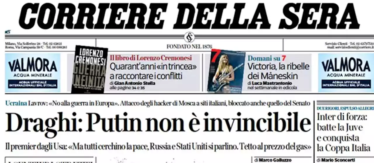 Le prime pagine di oggi - Il Post