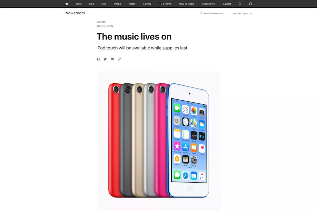 iPod touch在庫限りの販売終了に、「iPodは青春そのもの」と惜しむネットの声 - トピックス｜Infoseekニュース