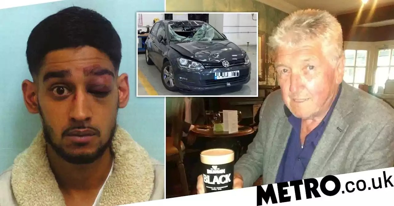 Speeding driver hit pensioner and ran over his body before fleeing