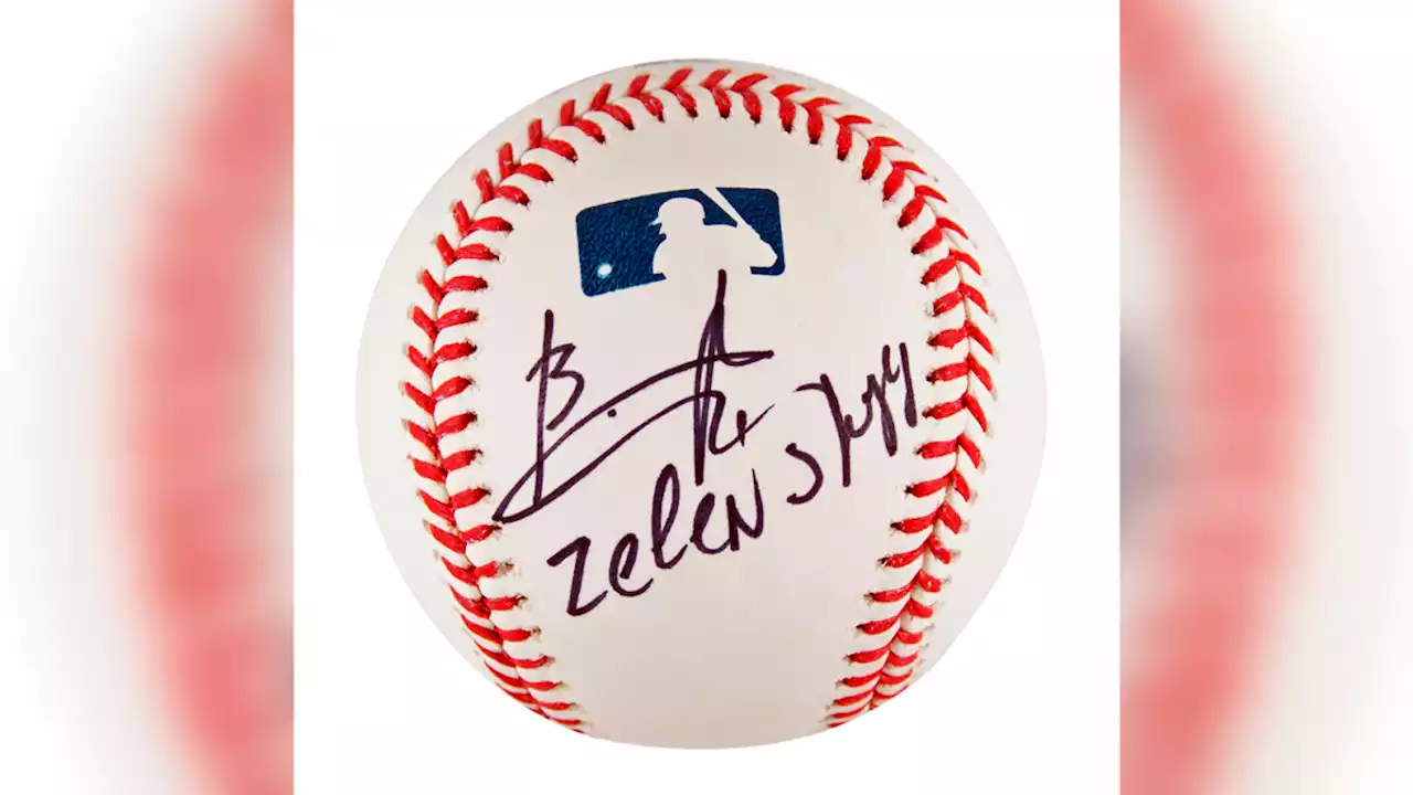 Baseball Signed by Zelenskyy Sells at Auction for $50,000