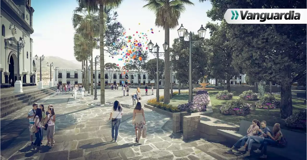 Así será la remodelación del parque principal de Girón, que arrancará próximamente