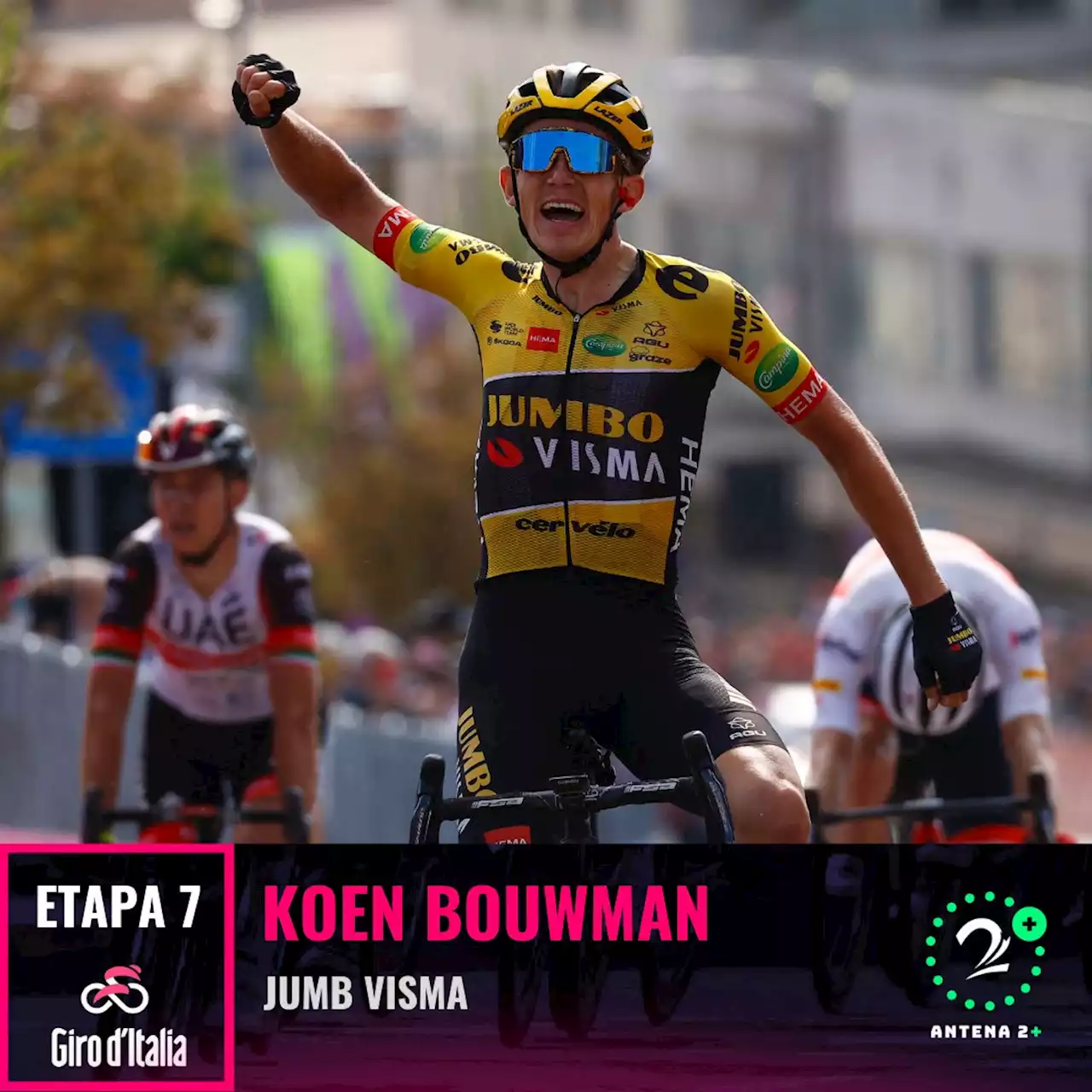 Koen Bouwman ganó la etapa 7 del Giro de Italia