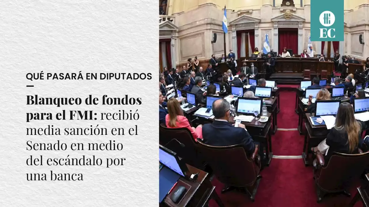 Blanqueo de fondos para el FMI: recibi� media sanci�n en el Senado en medio del esc�ndalo por una banca